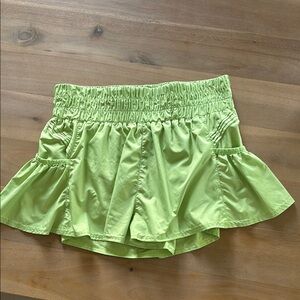 Free People Lime Green Women Shorts